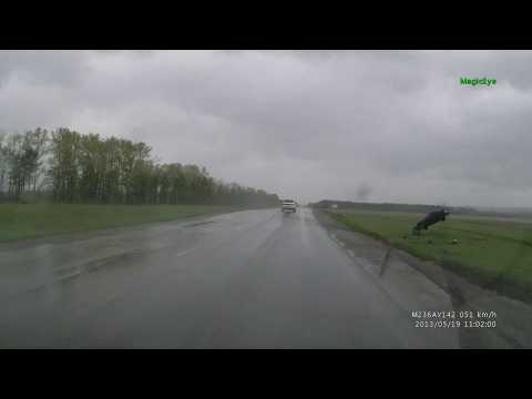Дтп Обгон на дождливой трассе с переворотом 19.05.2013г.