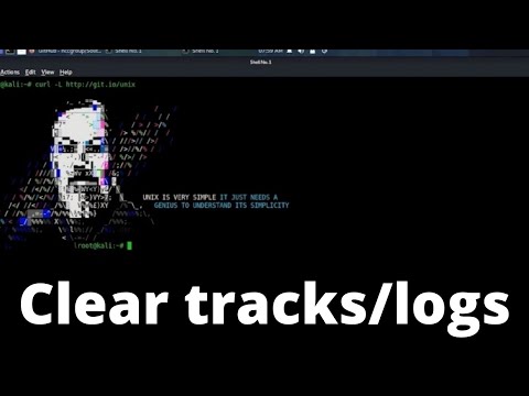 How to clear tracks/logs in kali linux