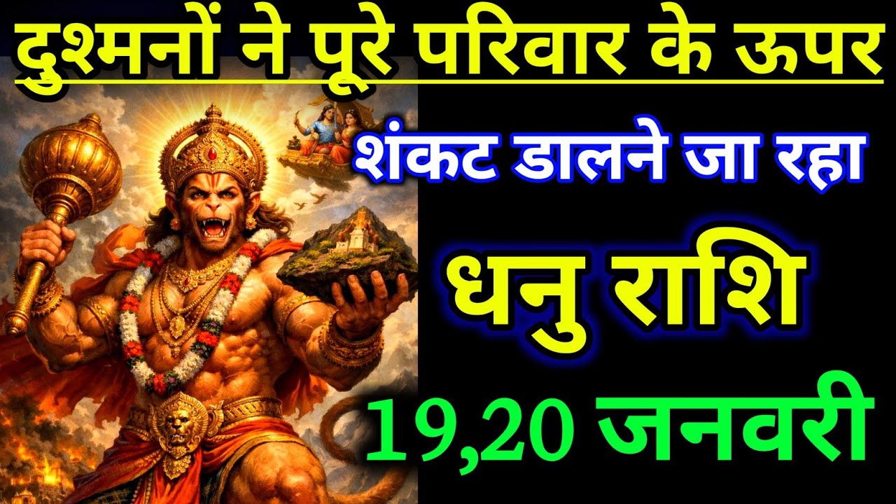धनु राशिफल ! दुश्मनों ने पूरे परिवार के ऊपर संकट डालने जा रहा है सावधान ! Dhanu Rashi 19 january