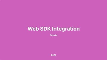 Web SDK - Angular Application Integration Tutorial