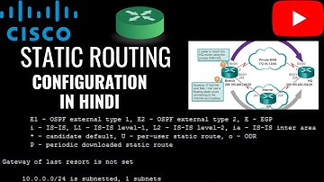 Static Routing Configuration in Hindi-Packet Tracer