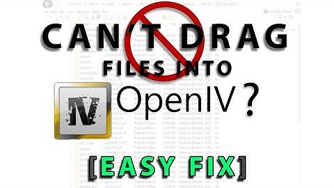 OpenIV Drag & Drop Not Working? (Real 2025 Fix)