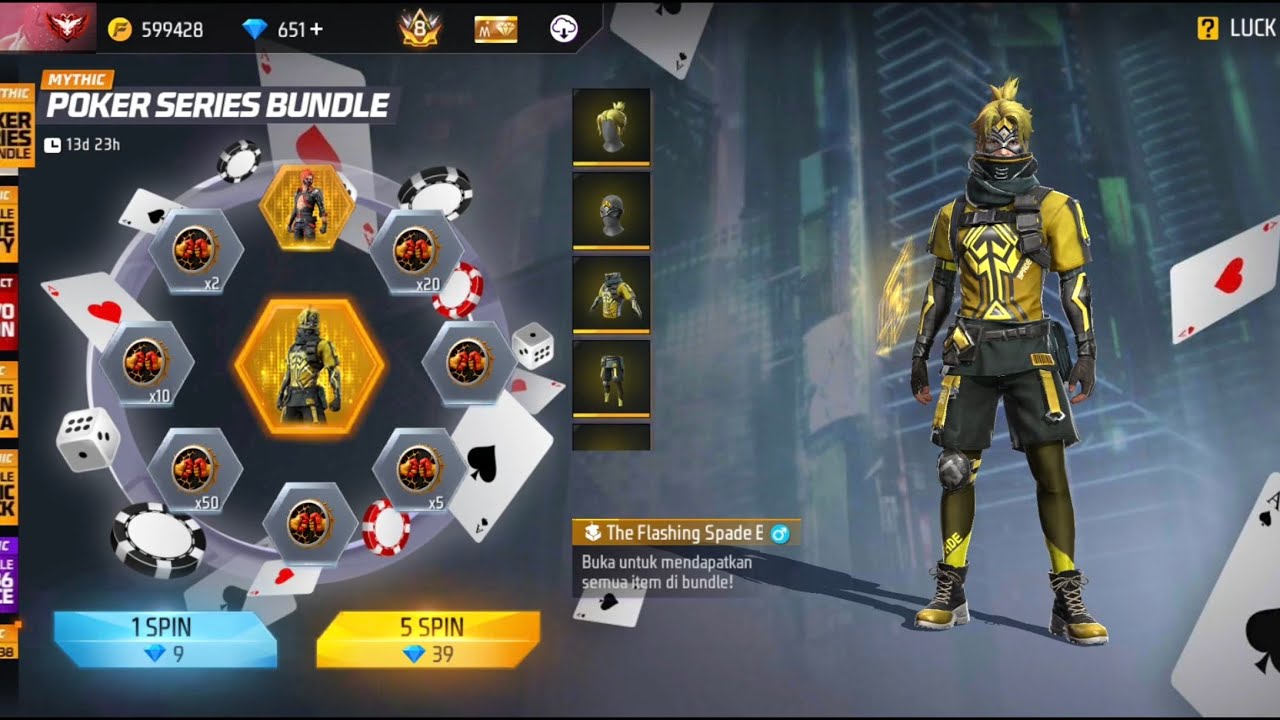 SPIN BUNDLE POKER SERIES BUNDLE FLASHING SPADE DAN BLAZING HEART ABIS BERAPA DM KIRA KIRA GUYS🥰🥰🥰