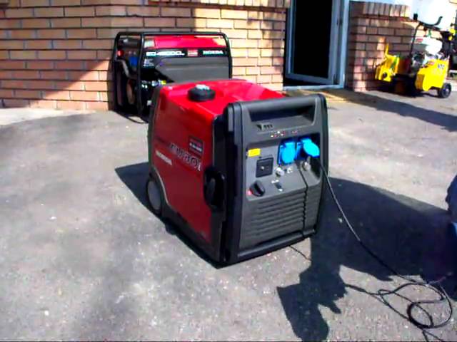 HONDA EU30i Handy 3 kVA, generator vs. drill voice inverteres áramfejlesztő hang teszt - YouTube