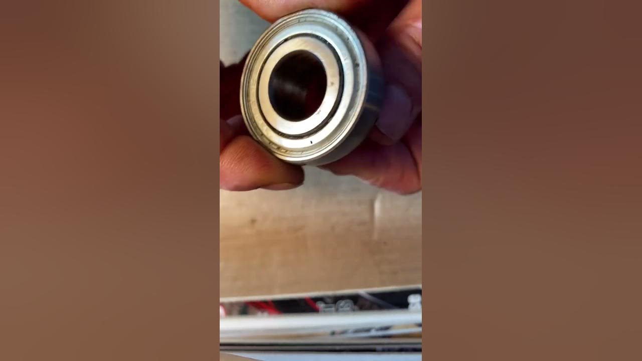 How to grease a metal shielded nongreasable bearing. YouTube