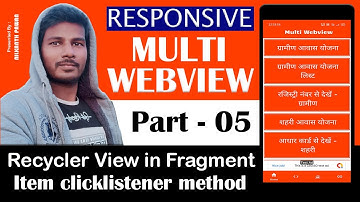 How to create a recycler view in fragment || Create a recycler view in fragment layout