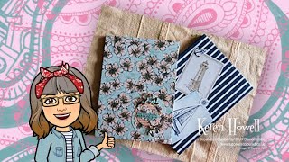 Stampin Up! Notebook cover (using up my retiring stash!)