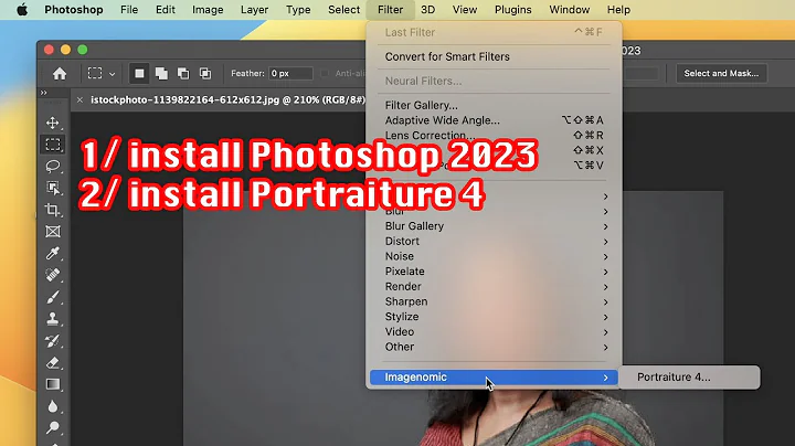 How to install Photoshop 2023 for Mac and Install Portraiture 4 2023 in MacBook