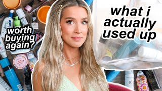 EVERYTHING I ACTUALLY USED UP & what's worth repurchasing | leighannsays