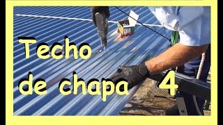 Cómo montar un techo de chapa 4  las planchas onduladas galvanizadas