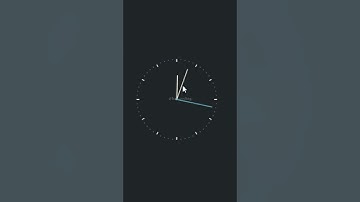 Create Clock Animation Using HTML | CSS | JS