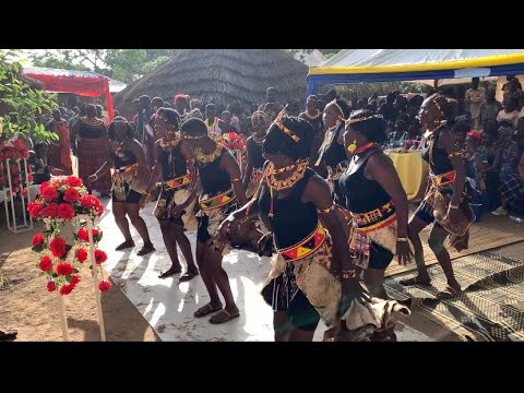 Karimojong Bride Traditionally Greets Her In Law At Her African Marriage
