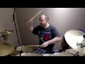 Heavy metal stoner rock drum practice track  80 bpm