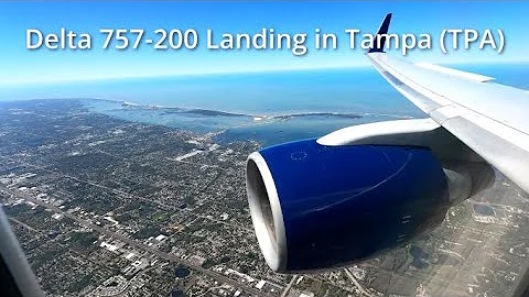 Delta 757-200 Landing in Tampa (TPA)