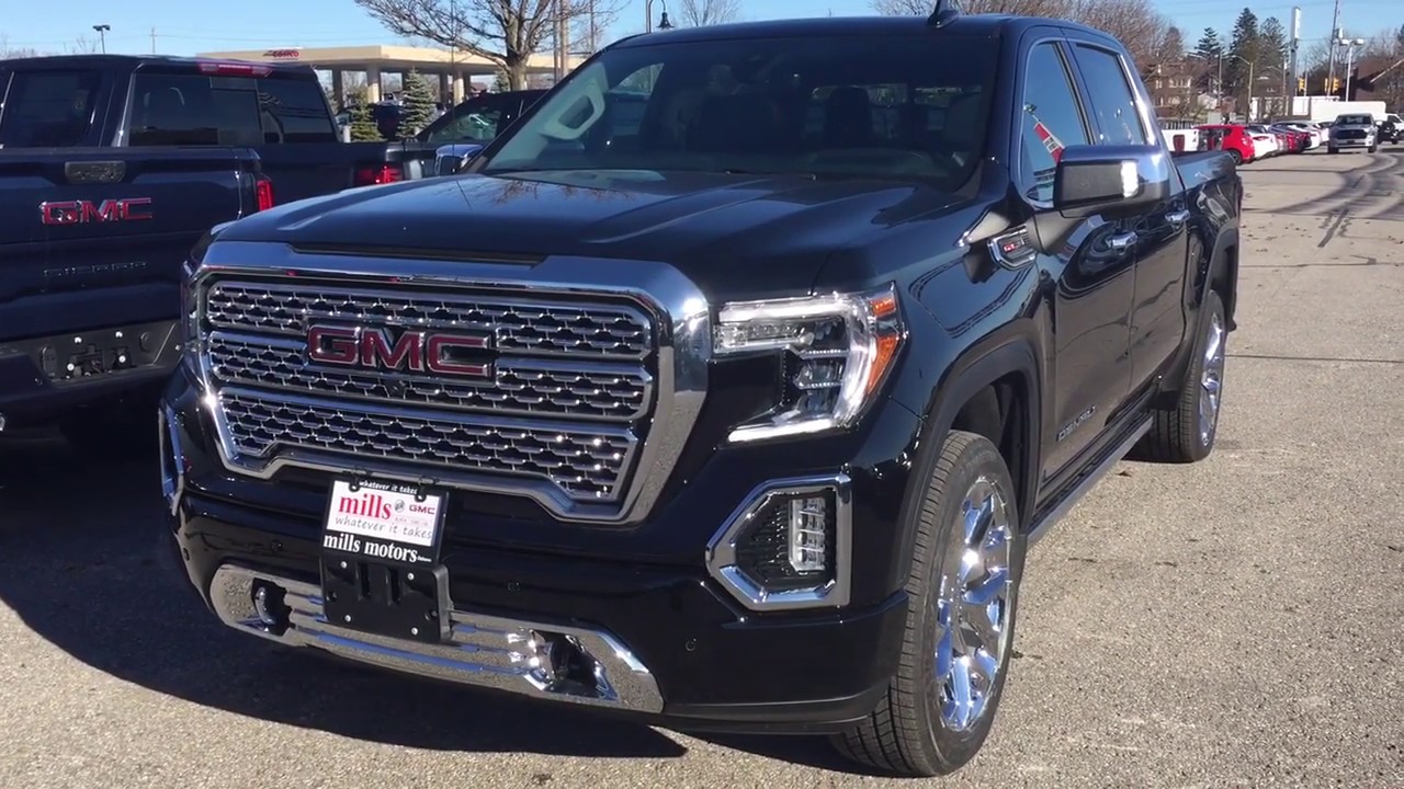 2019 Gmc Sierra 1500 Denali Head Up Display Multipro Tailgate Black Oshawa On Stock 190182