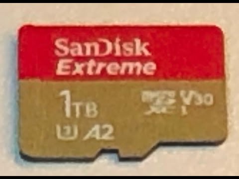 SanDisk 1TB Extreme UHS-I microSDXC Memory Card with SD Adapter, Gold/Red 
