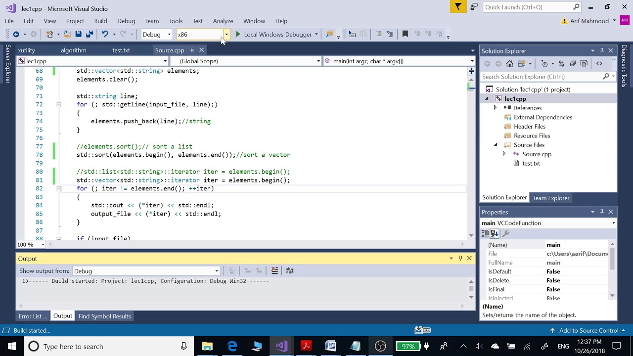 Calls cpp. Оператор Char в c++. Visual Studio c++ сортировка массива. Char String c++. Structures in c++.