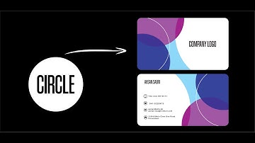 Professional Business Card Template Design Tutorial - Learn Circle Technqiues with Ahsan Sabri