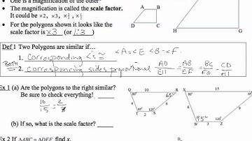 7.3 Similarity of Polygons