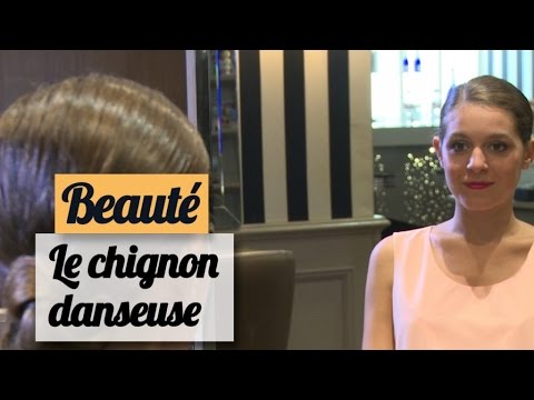 Le chignon danseuse avec filet , Tuto coiffure