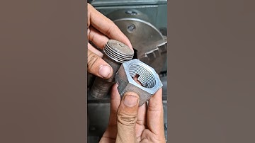 1 1/2"  nut facing on lathe #mechanical #engineering #shorts #viral #foryou #lathe #technology #yt