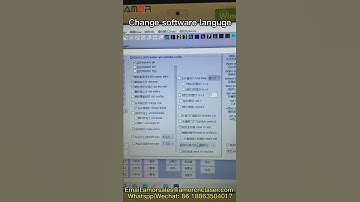 How to Change software language|CNC cutting machine