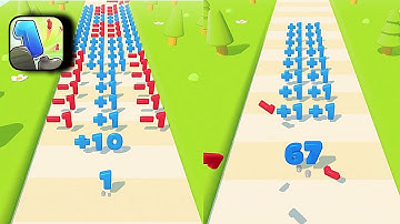 Number Run 3D 1️⃣2️⃣3️⃣ NEW UPDATE!! All Levels Gameplay Android,iOS