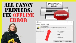 ALL Canon Printers: Fix 'printer offline' error when trying to connect over Wi-Fi