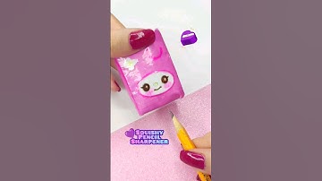 diy My melody squishy pencil sharpener - cute diy pencil sharpener - fati craft world