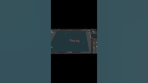 3D Text Blender Tutorial #shorts