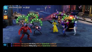 4 Rebirth members + Red Hulk  destroying Bio Node 2, Doom 3.5