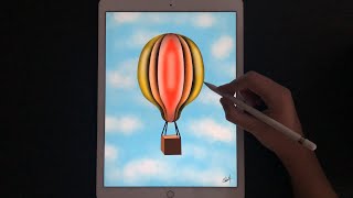 Hot Air Balloon | Ipad Pro Illustration screenshot 5