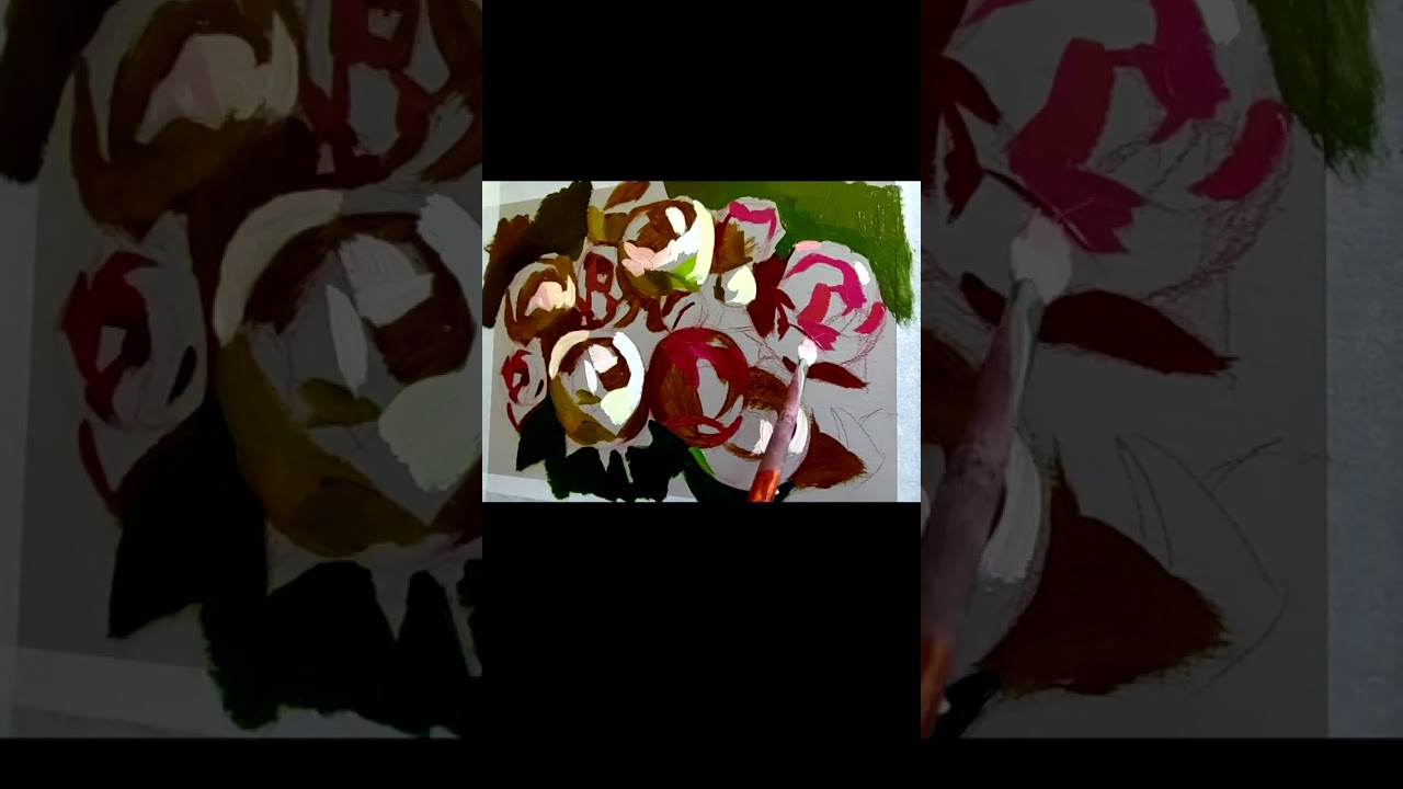 Bride's Roses Oil Painting 