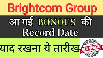 Brightcom Group Bonous Record Date |BCG share price | BCG latest news today | Brightcom Group