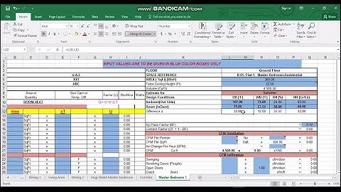 heat load calculation using E20 excel sheet, compare results it with HAP software (Cooling load)