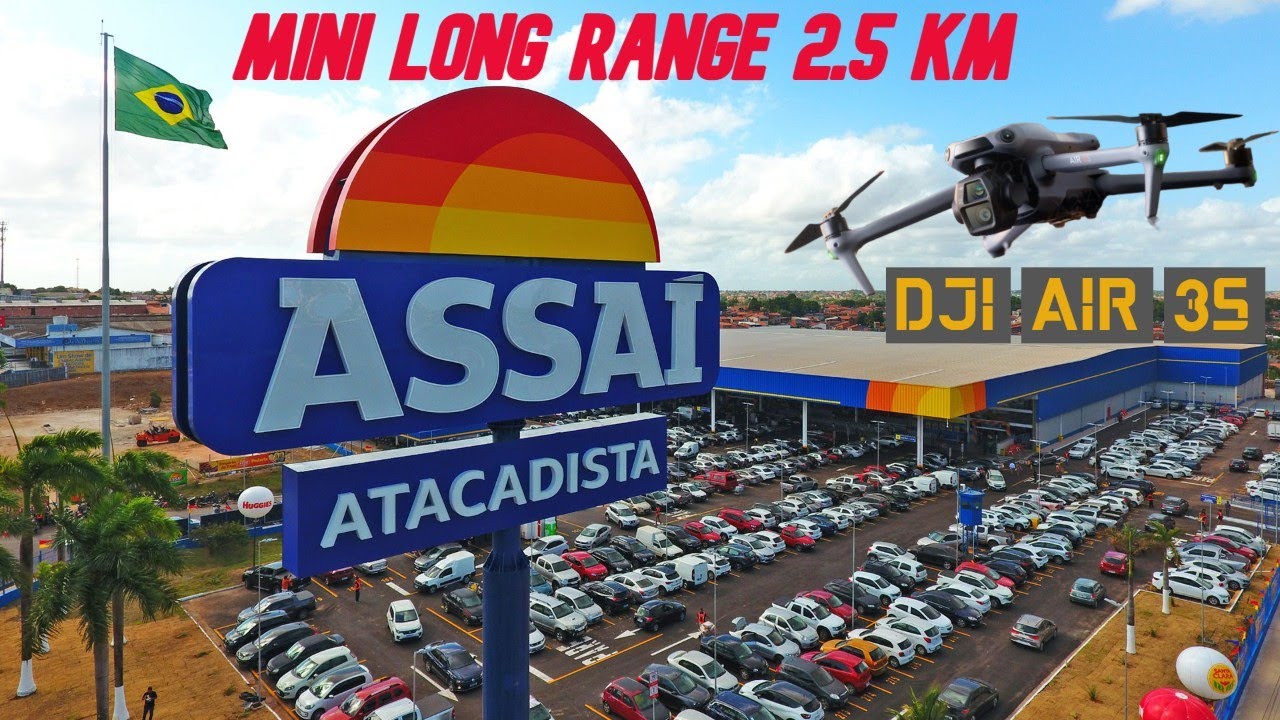 Mini long range com DJI Air 3s + DJI Dongle 2 modem 4G com chip da operadora claro