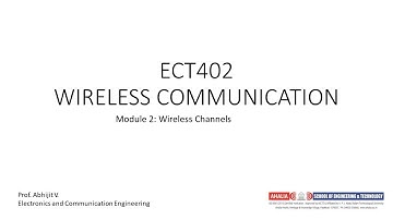 Pathloss and Shadowing Part 1   M2 Wireless Communication