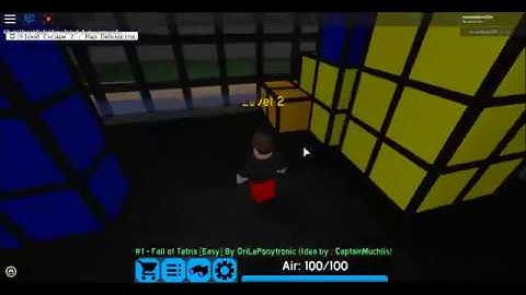 Roblox Flood escape 2 Map Test | Fall of Tetris by OriLePonytronic | (Easy Or Normal?)