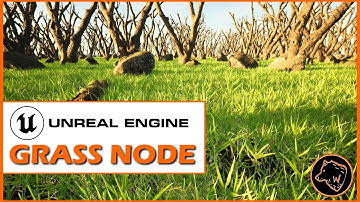LANDSCAPE MATERIAL + GRASS NODE in UNREAL ENGINE