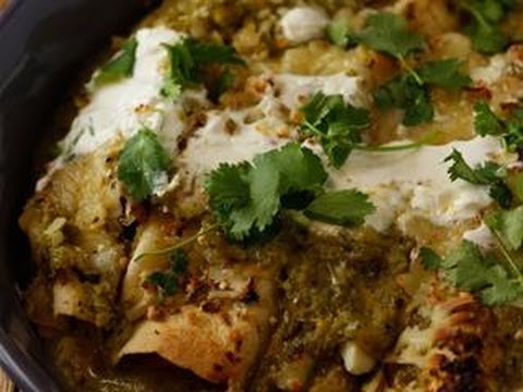 Learn How To Make Guy Fieri S Turkey Enchiladas With Fire Roasted Tomatillos-11-08-2015