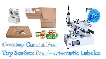 HYT-30114 Desktop Carton Box Top Surface Semi-automatic Label Applicator \ Labeling Machine