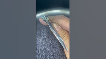 Always compare your sharpened edges to the blades of a new shear. #scissorssharpening #scissors