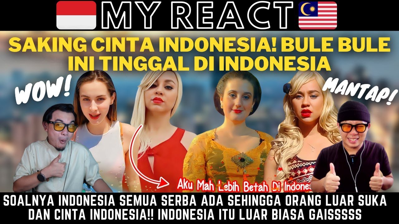 SAKING CINTA INDONESIA! BULE BULE INI GA MAU JADI TURIS ASING TAPI  MAU JADI ORANG INDONESIA!