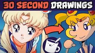 Drawing Cartoon Characters In 30 Seconds