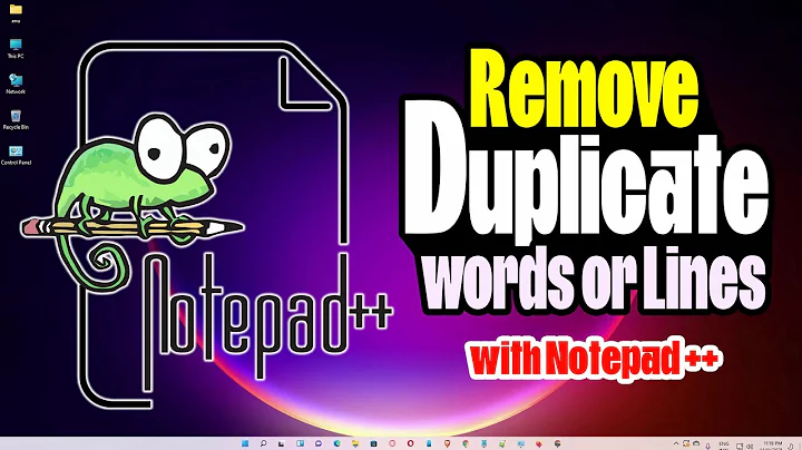 How To Remove or Delete Duplicate Words or Lines with Notepad++
