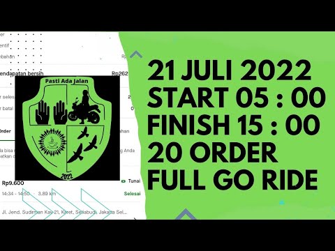 GOJEK PLATINUM LIVE NGEBID 21 JULI 2022 FULL GO RIDE ONLINE 10 JAM