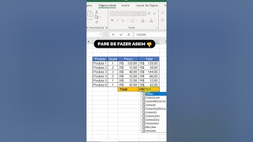 DICA RÁPIDA PARA SOMAR NÚMEROS NO EXCEL