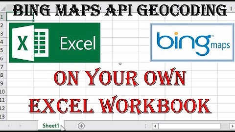 Bing Maps API geocoding on your own Excel Workbook