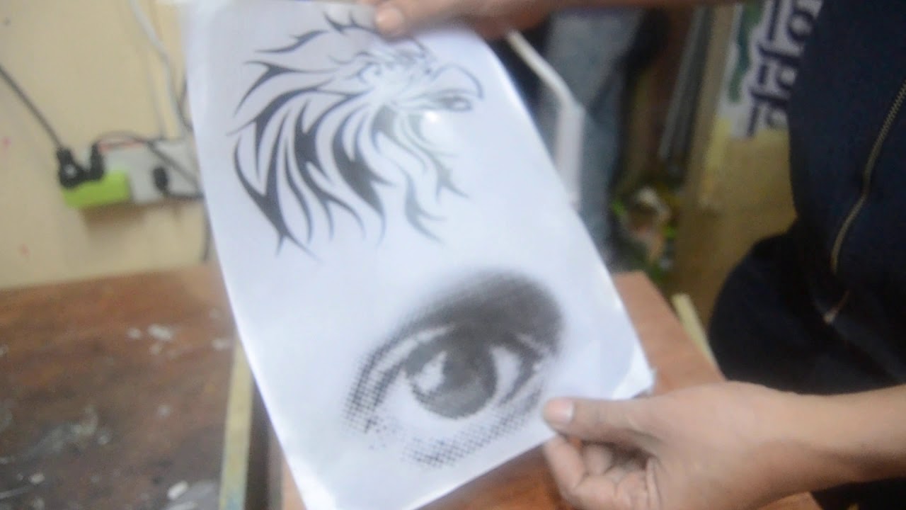 Make the bond paper transparent