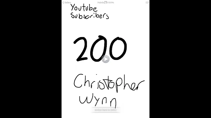 200 Subscribers Christopher Wynn
